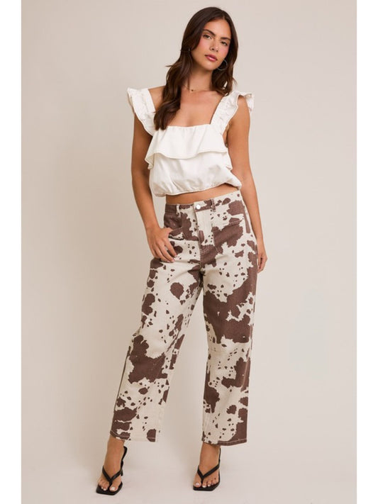 Romy Animal Barrel Pants