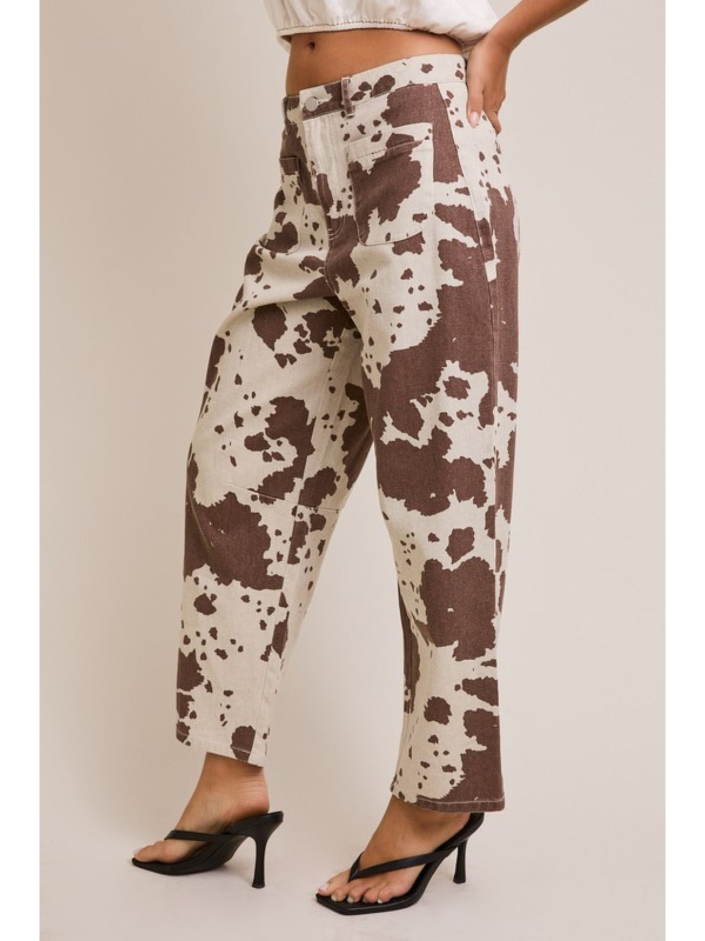 Romy Animal Barrel Pants