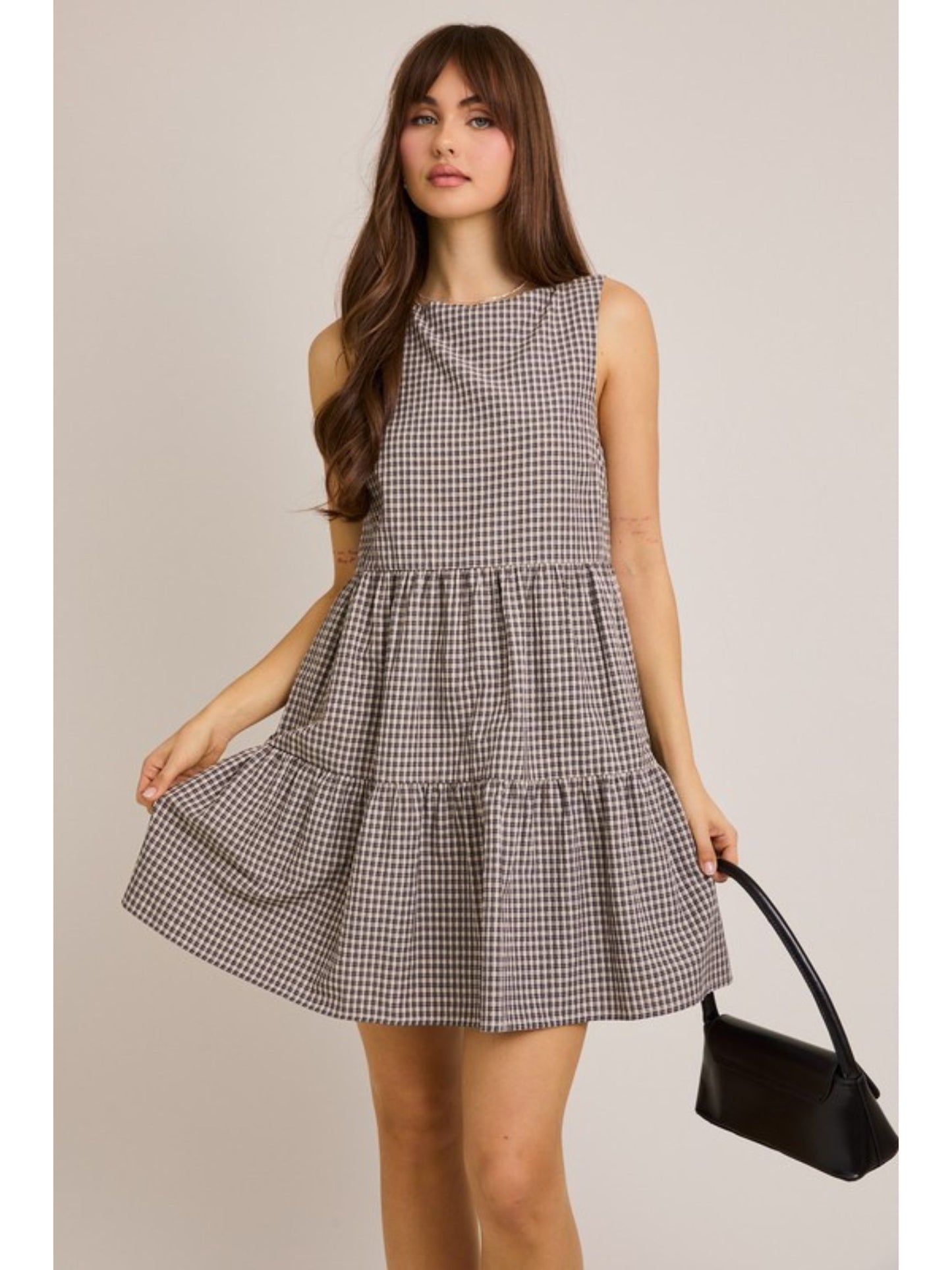 Julietta Boat Neck Tiered Dress