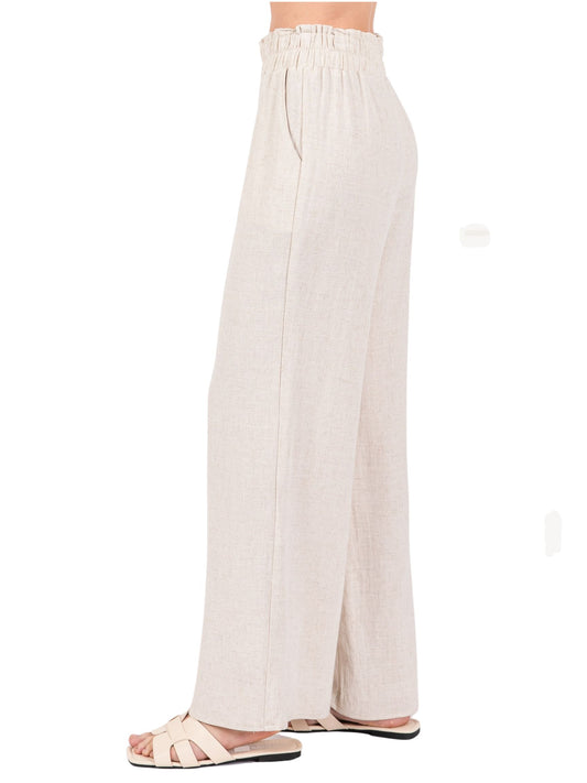 Linen Wide Leg Pants