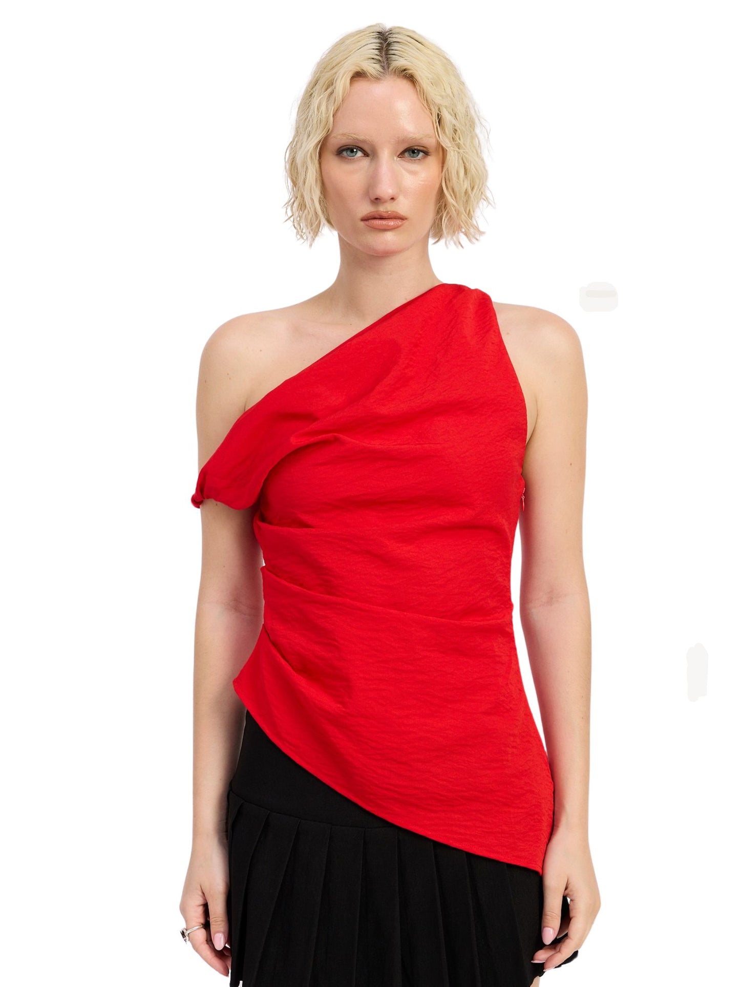 Asymmetrical Shoulder Tunic Top