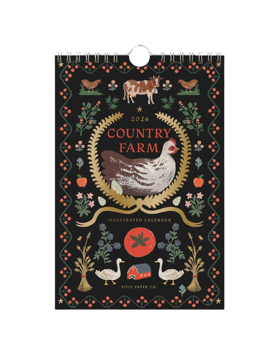 2026 Country Farm Kitchen Calendar (6x9)