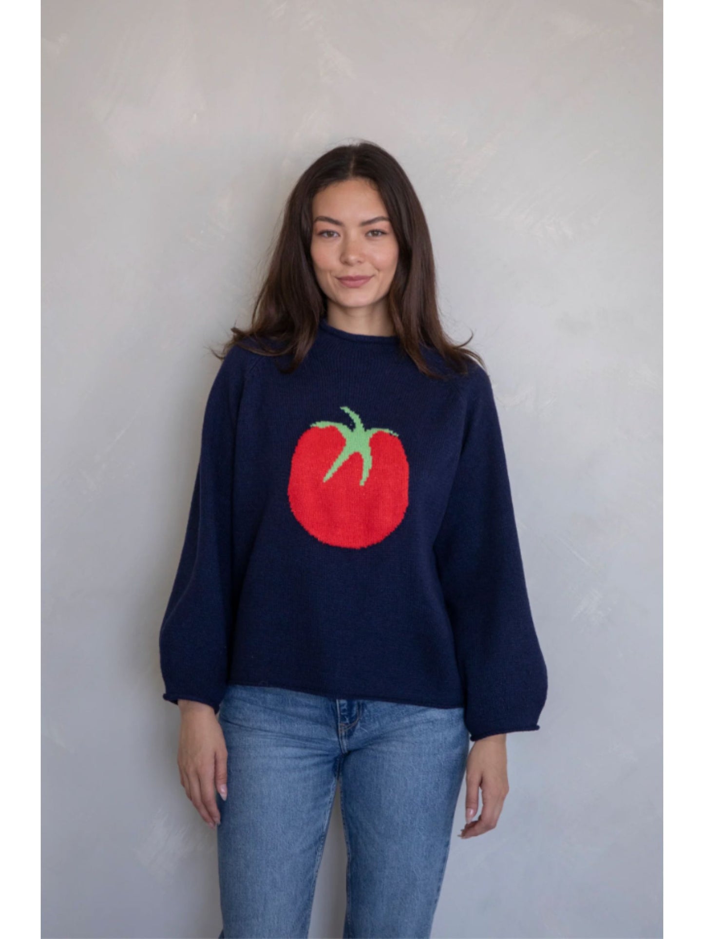 Navy Tomato Sweater