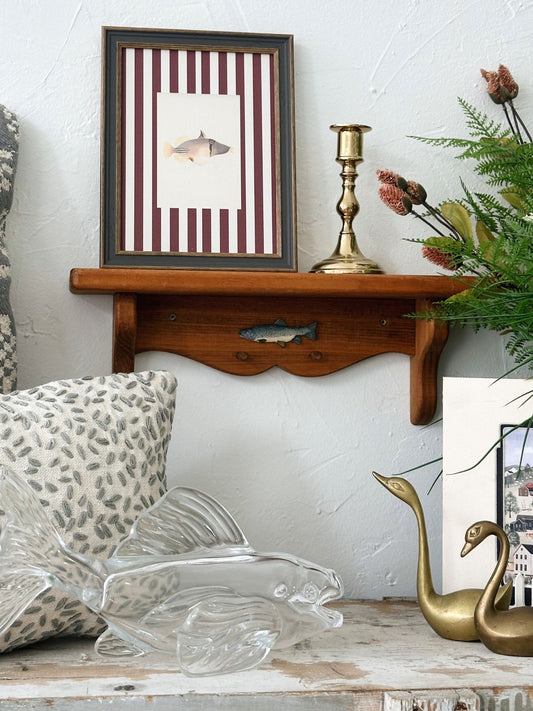 Wood Shelf w/ Fish Detail