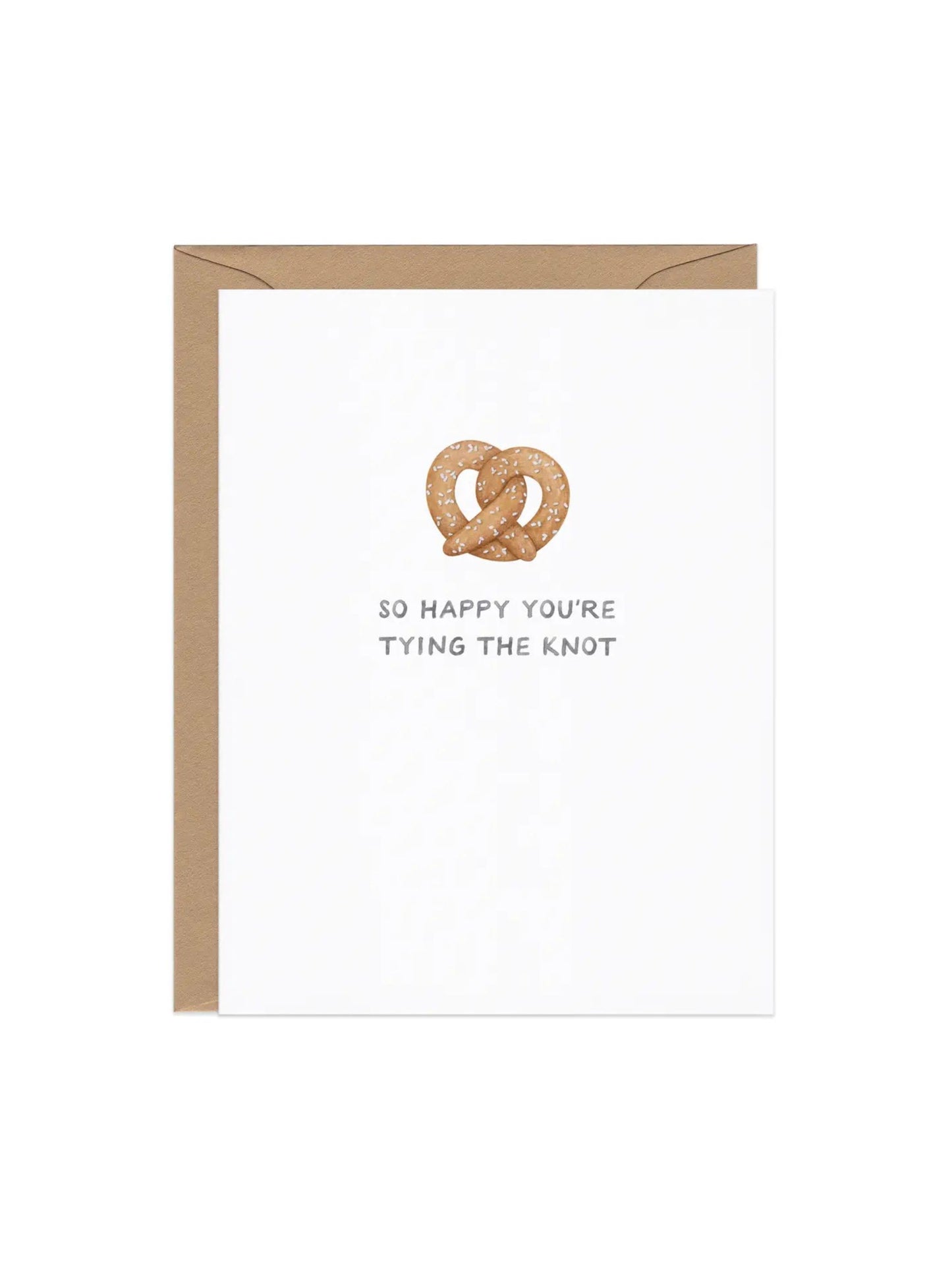 Tying The Knot Pretzel Card