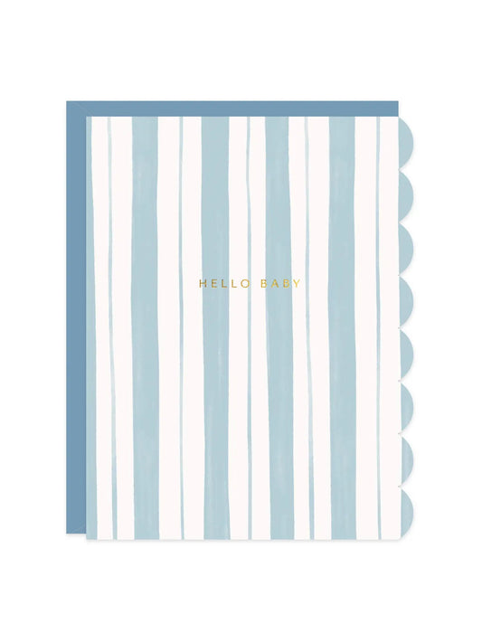 Baby Stripes Blue Card