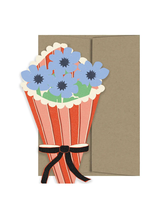 Flower Bouquet Cut Card