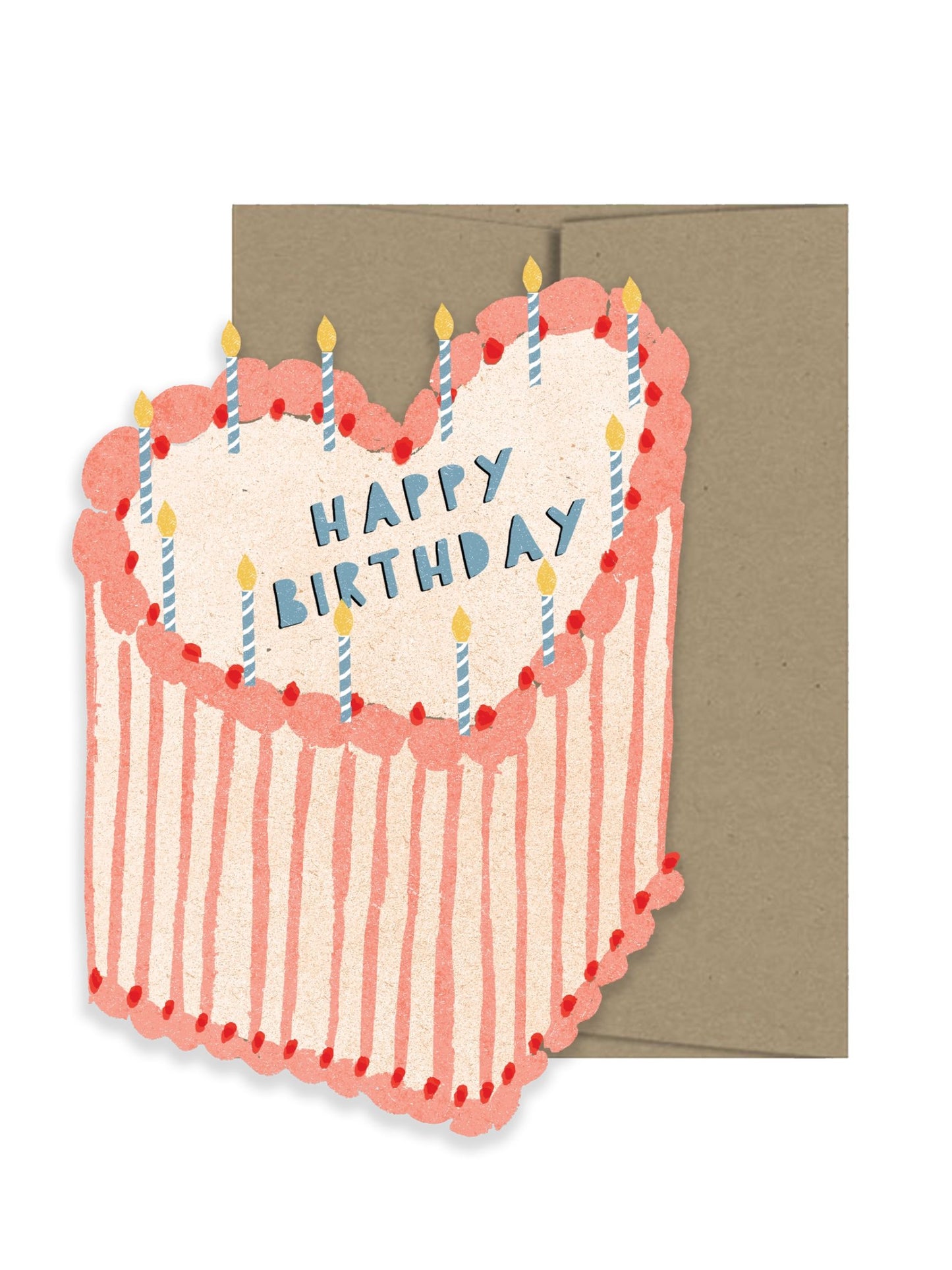 Heart Cake Cut Card