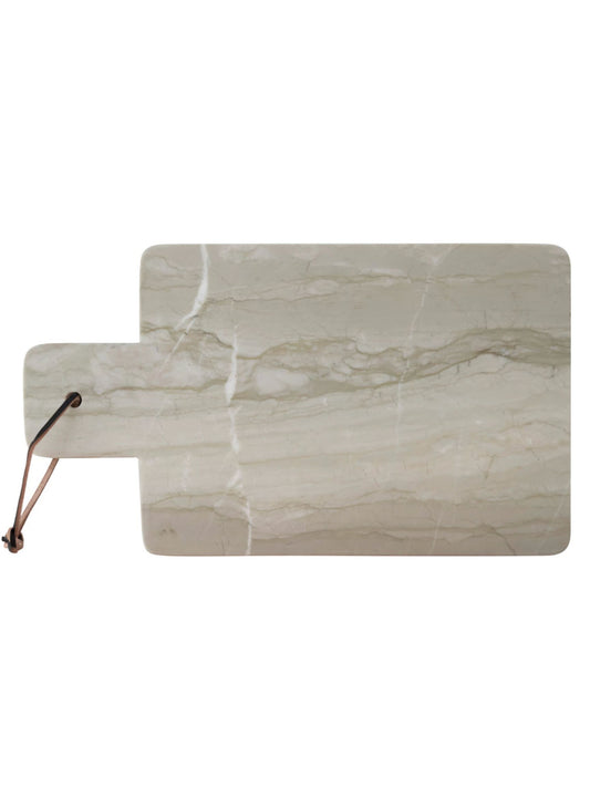 Marble Cheese/Cutting Board with Leather Tie and Handle