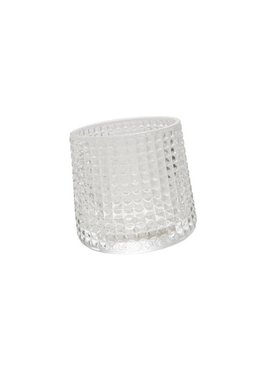 4 oz. Embossed Spinning Whiskey Drinking Glass SKU#