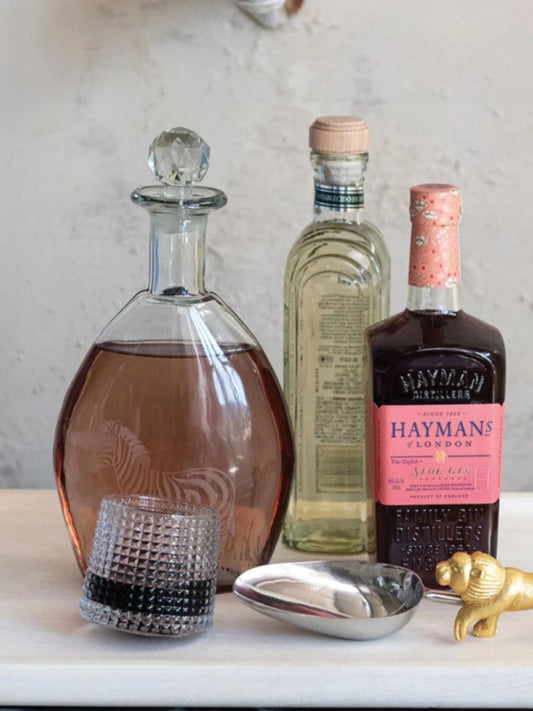 4 oz. Embossed Spinning Whiskey Drinking Glass SKU#