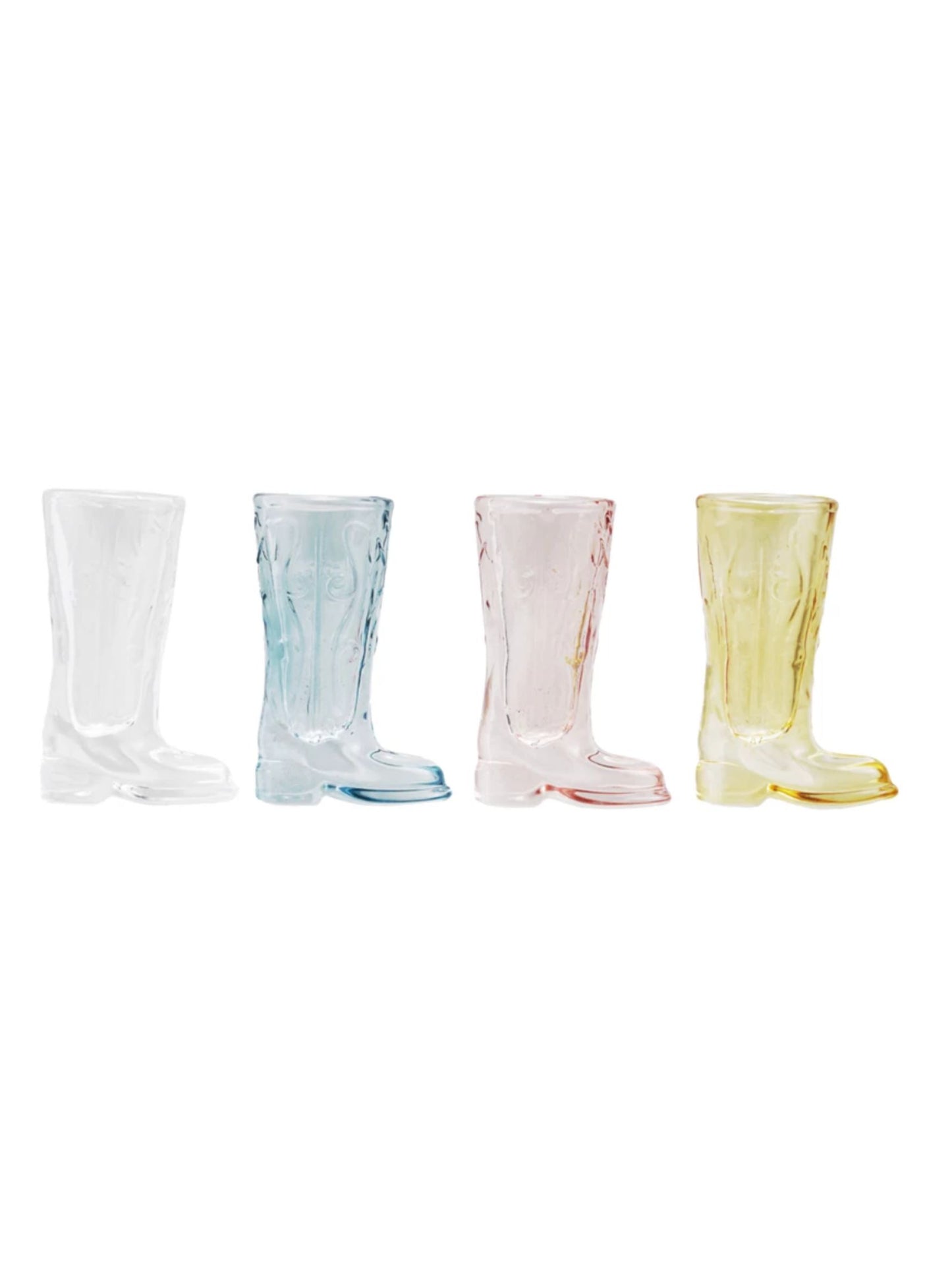 Glass Cowboy Boot Shaped Mini Vase/Shot Glass