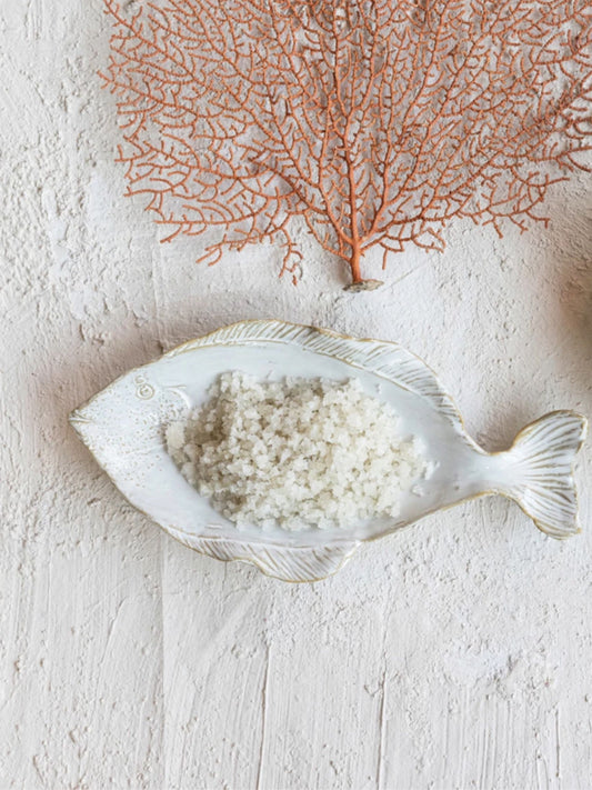 Stoneware Fish Shaped Plate