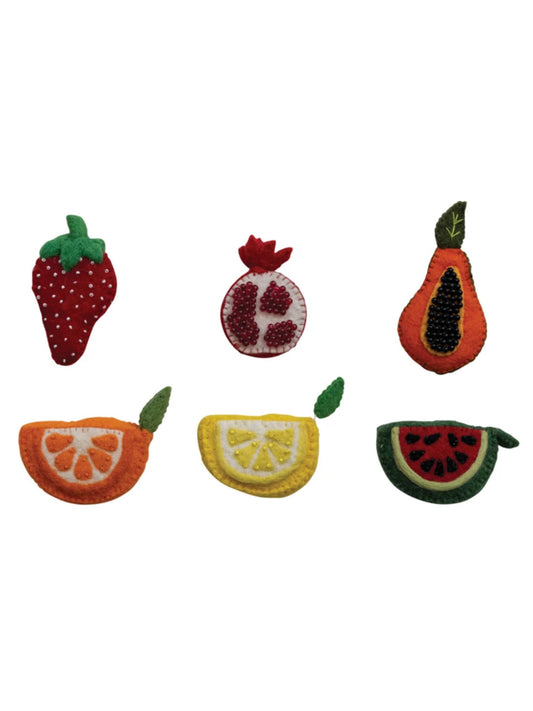 Handmade Embroidered Felt Tape Measure, 6 Styles DG0294A