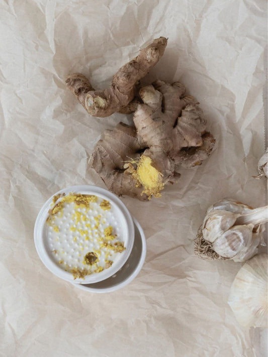 Stoneware Garlic/Ginger Grater/Storage