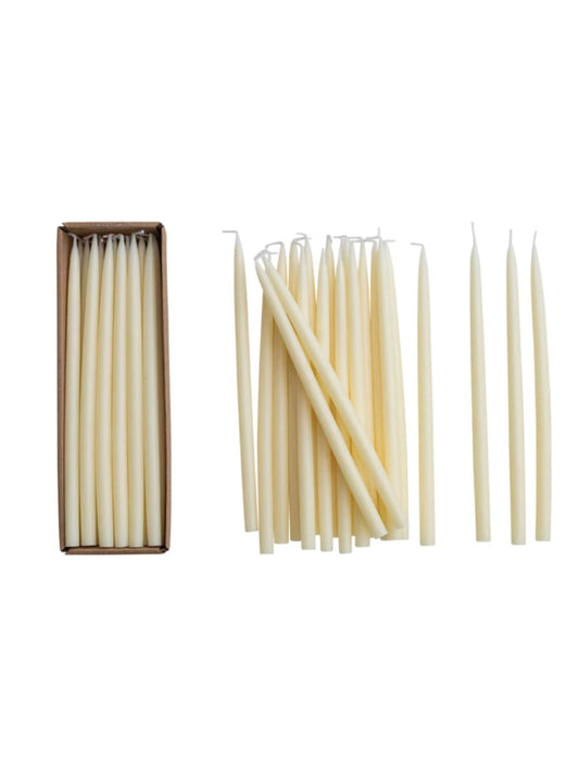 Unscented Thin Taper Candles in Box