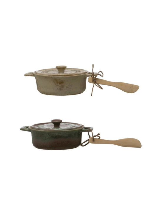 Brie Baker and Bamboo Spreader