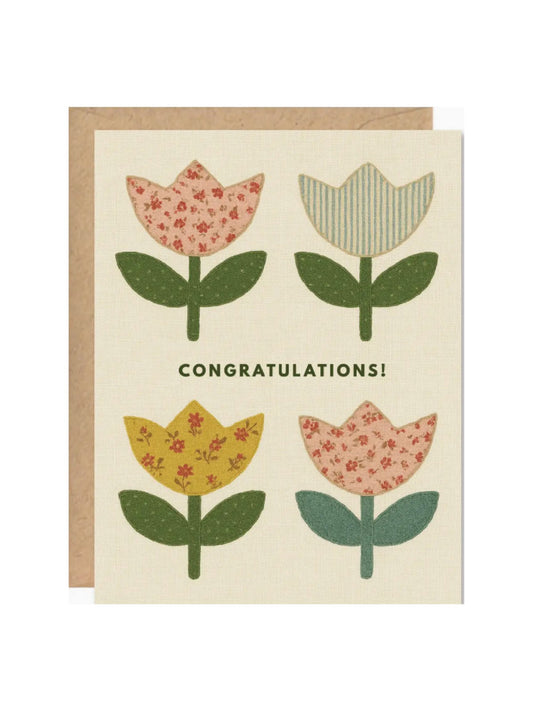 Congratulations Tulips Card