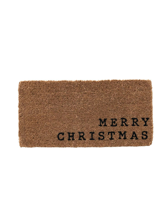 Natural Coir Doormat "Merry Christmas"