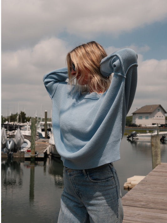 Soft Blue Surf Sweater