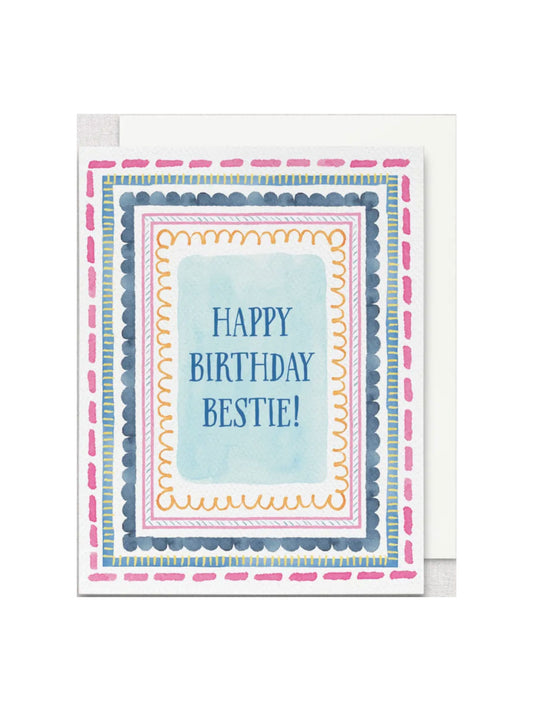 Happy Birthday Bestie Card