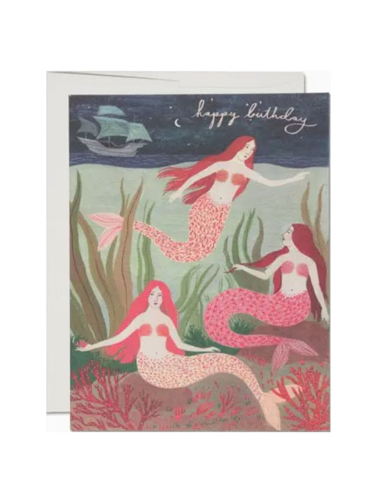 Mermaids Birthday Card