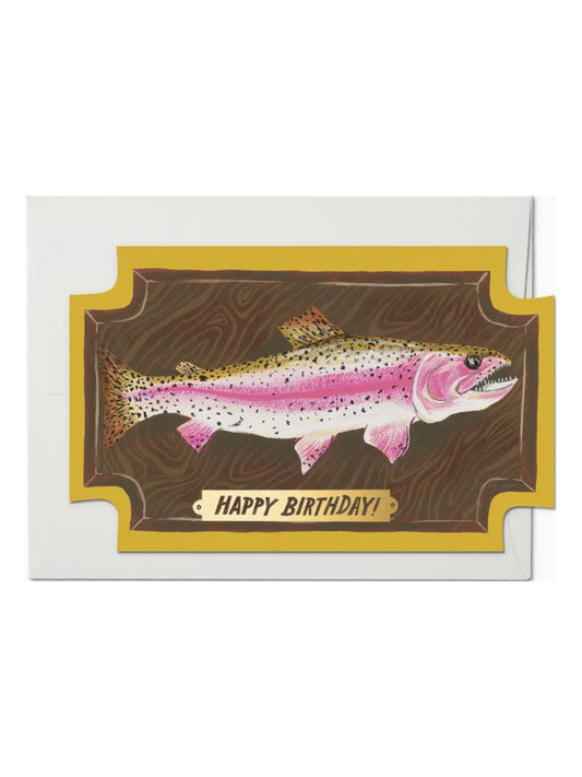Mounted Fish Birthday Card