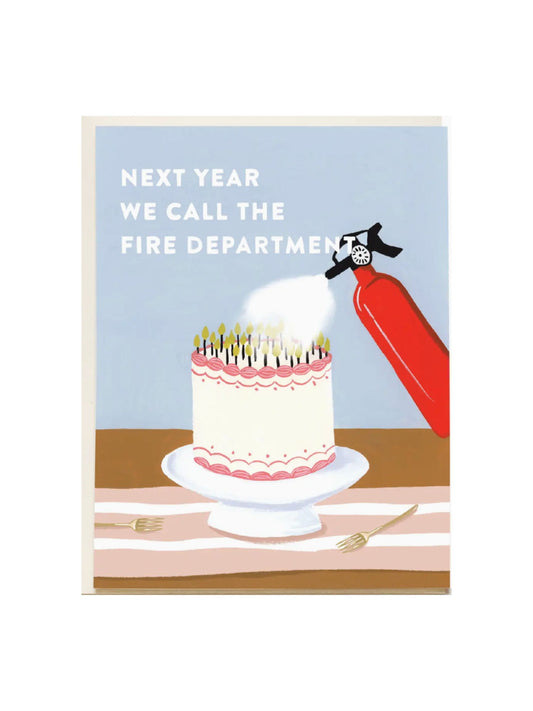 Fire Extinguisher Birthday Card