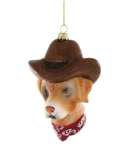 Wild West Puppy Ornament