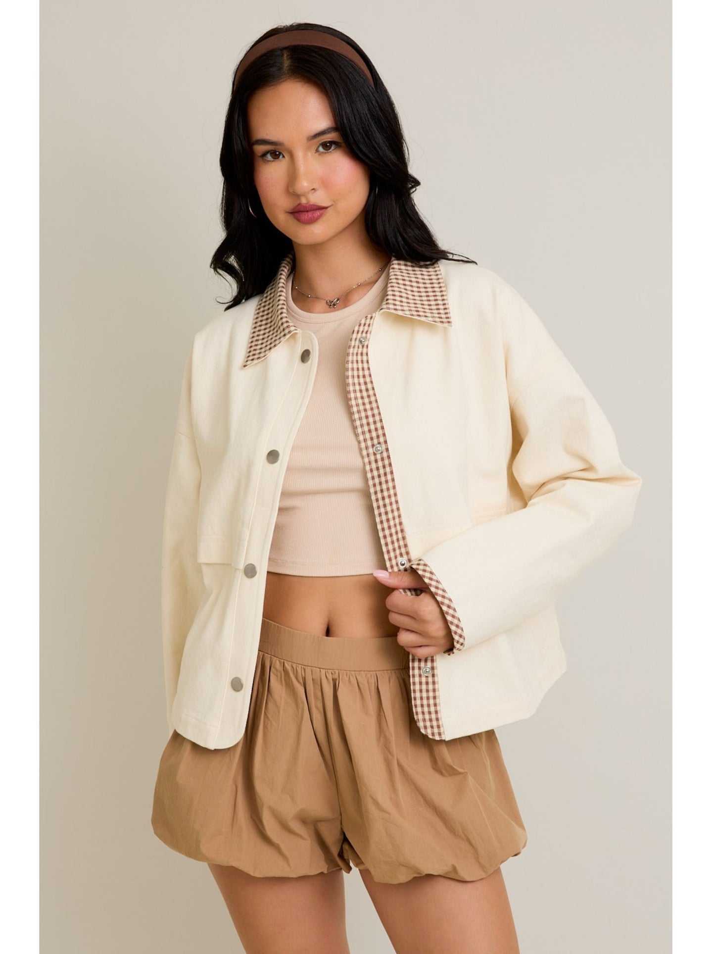 Johanna Gingham Jacket