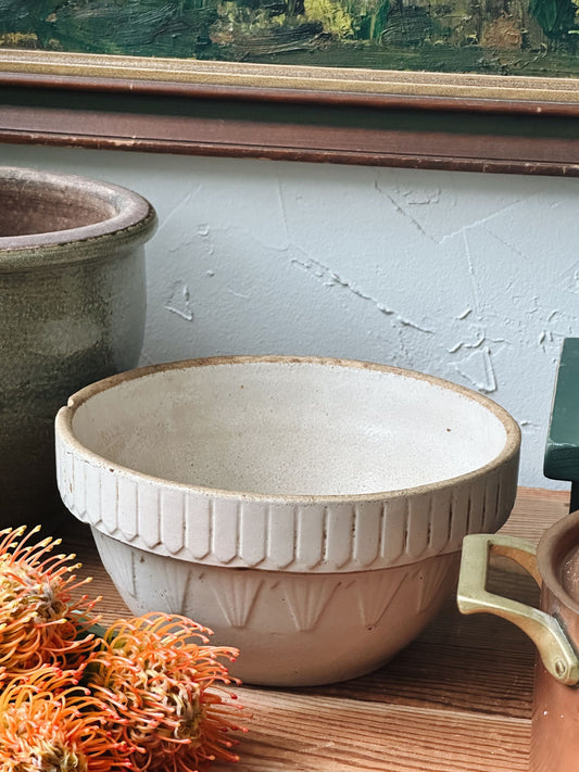 Primitive Stoneware Mixing Bowl - Pick Up Only