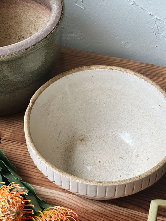 Primitive Stoneware Mixing Bowl - Pick Up Only