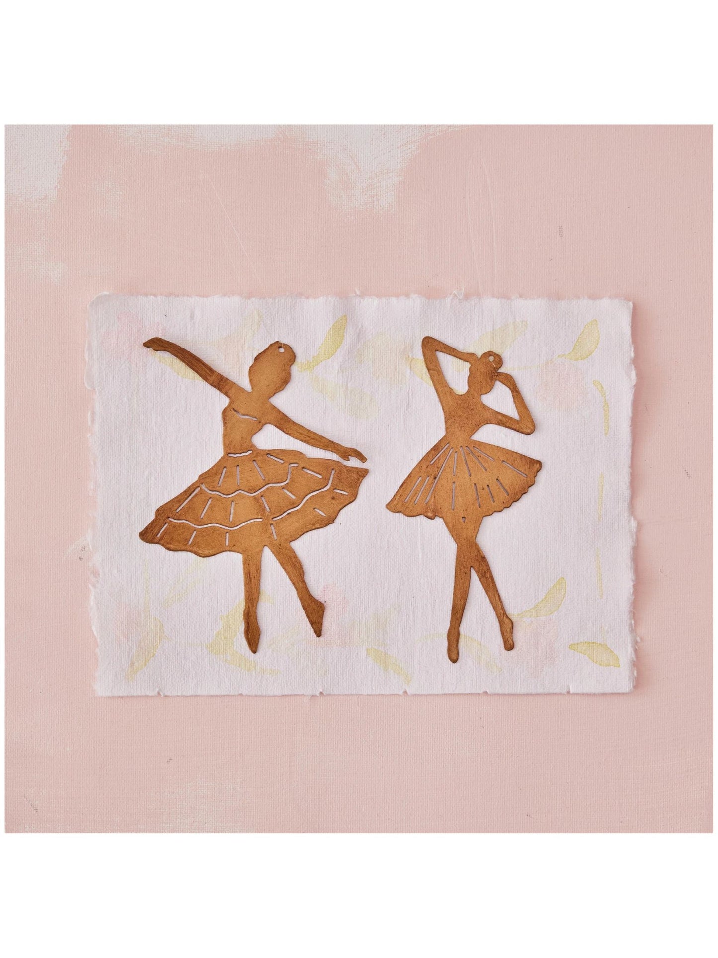 Metal Ballerina Ornament with Cut-Outs