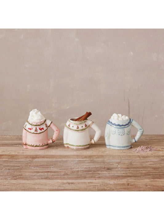 Sweater Shaped Mug, 3 Styles