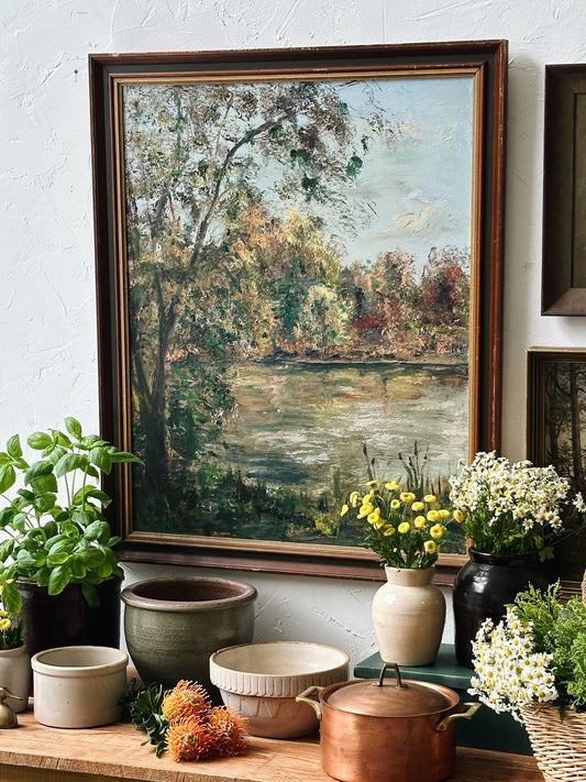 Vintage Reflections Oil Painting - Pick up only