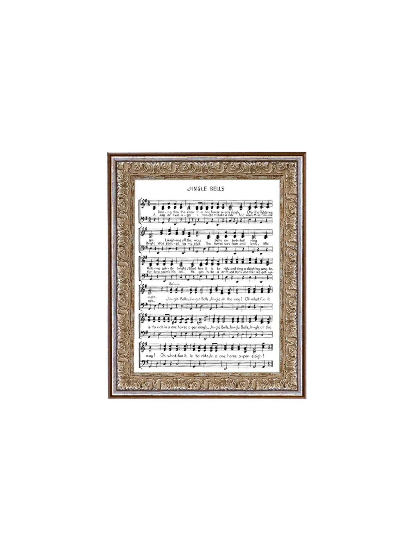 Jingle Bells Framed Picture 8x10