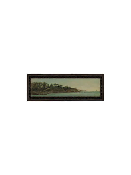 The Banks Of Rance Brittany Framed Picture 17x6 (PICK UP ONLY)