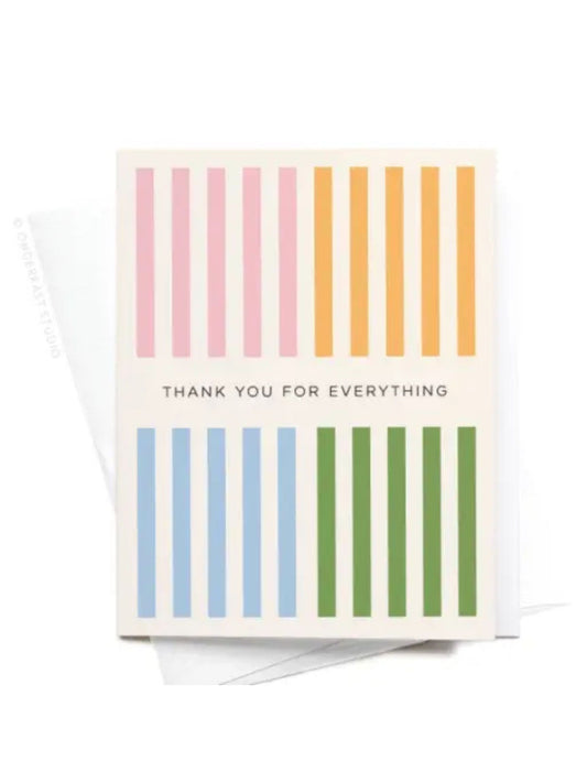 Thank You For Everything Greeting Card