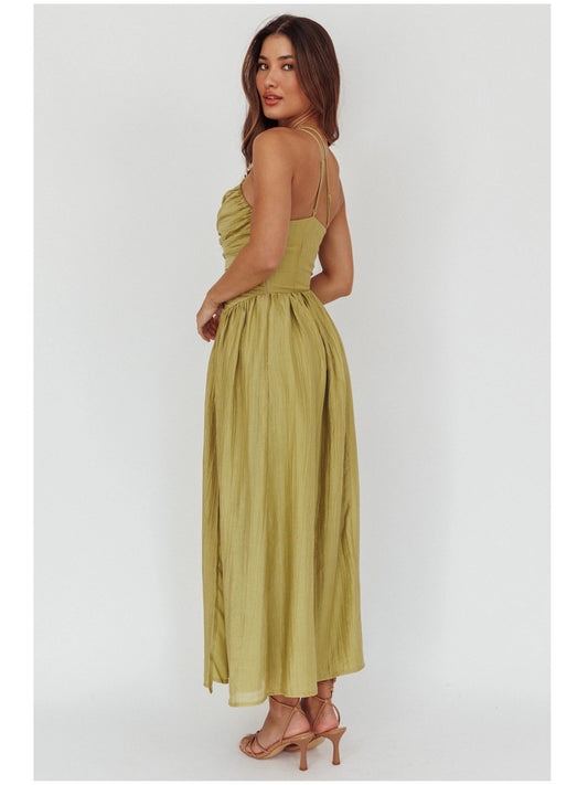 One Shoulder Bodice Maxi Dress