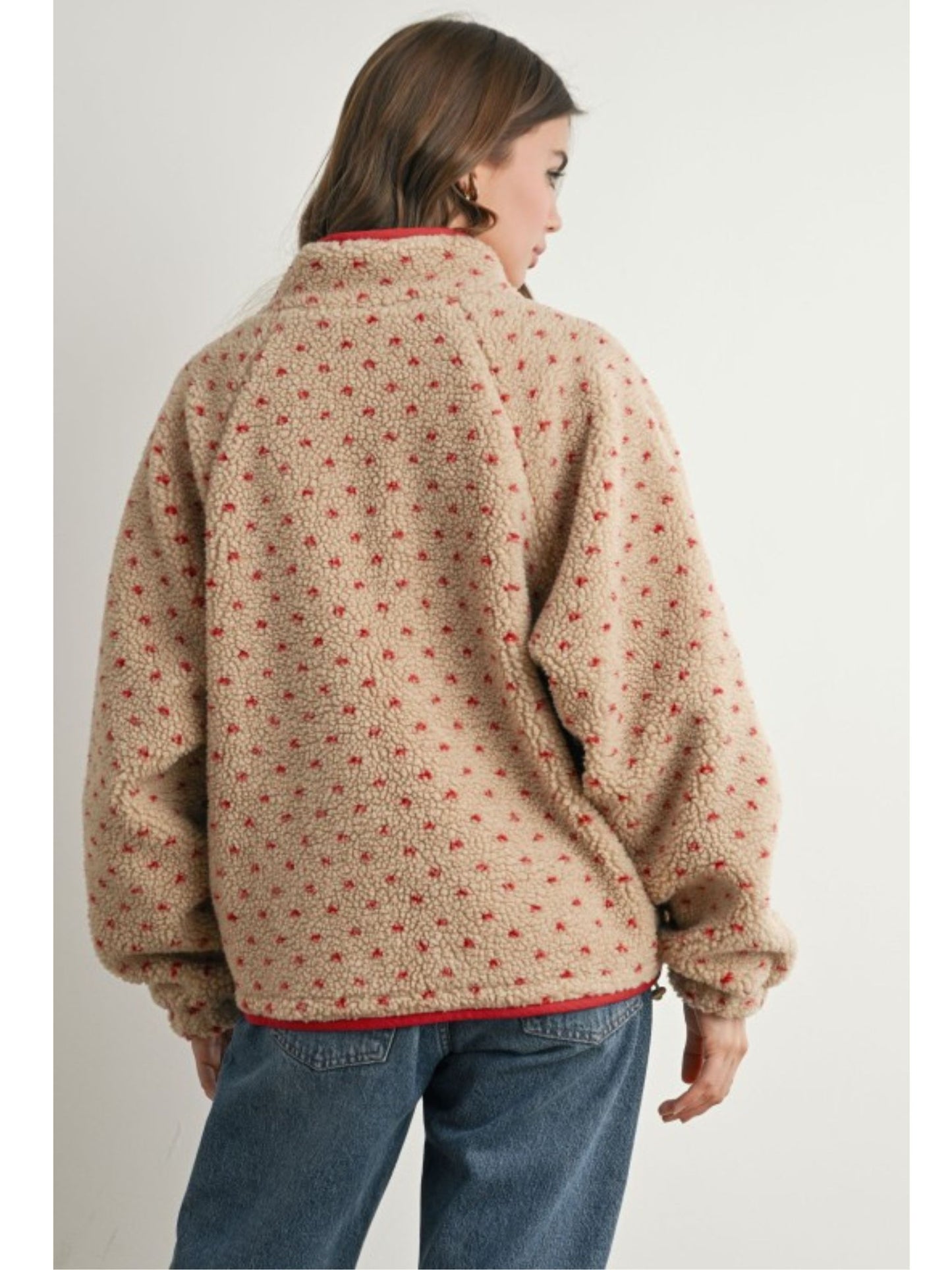 High Pile Fleece Puffer Jacket