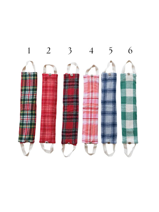 Hot/Cold Neck Wrap with Natural Lentils & Lavender in Bag - Holiday