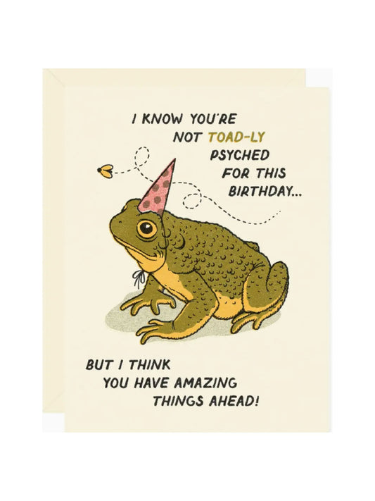 Toad-Ly Amazing Birthday Card