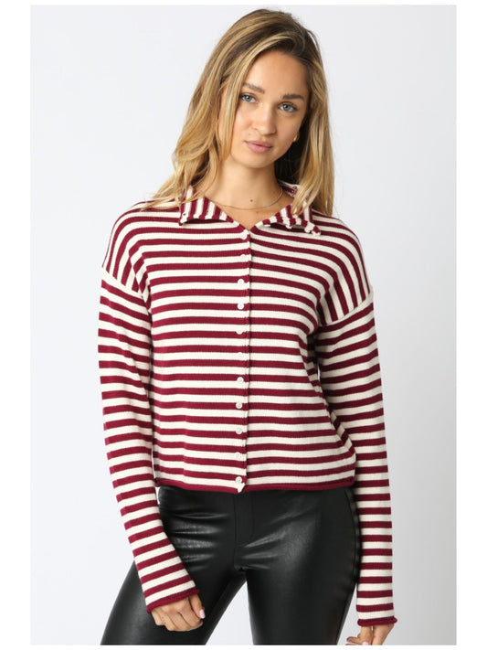 Elina Stripe Knit Top