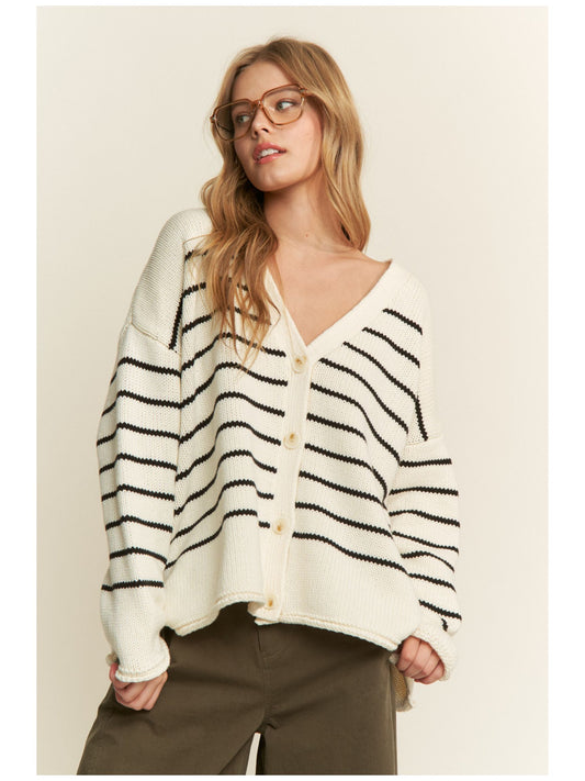 Camille Stripe Cardigan