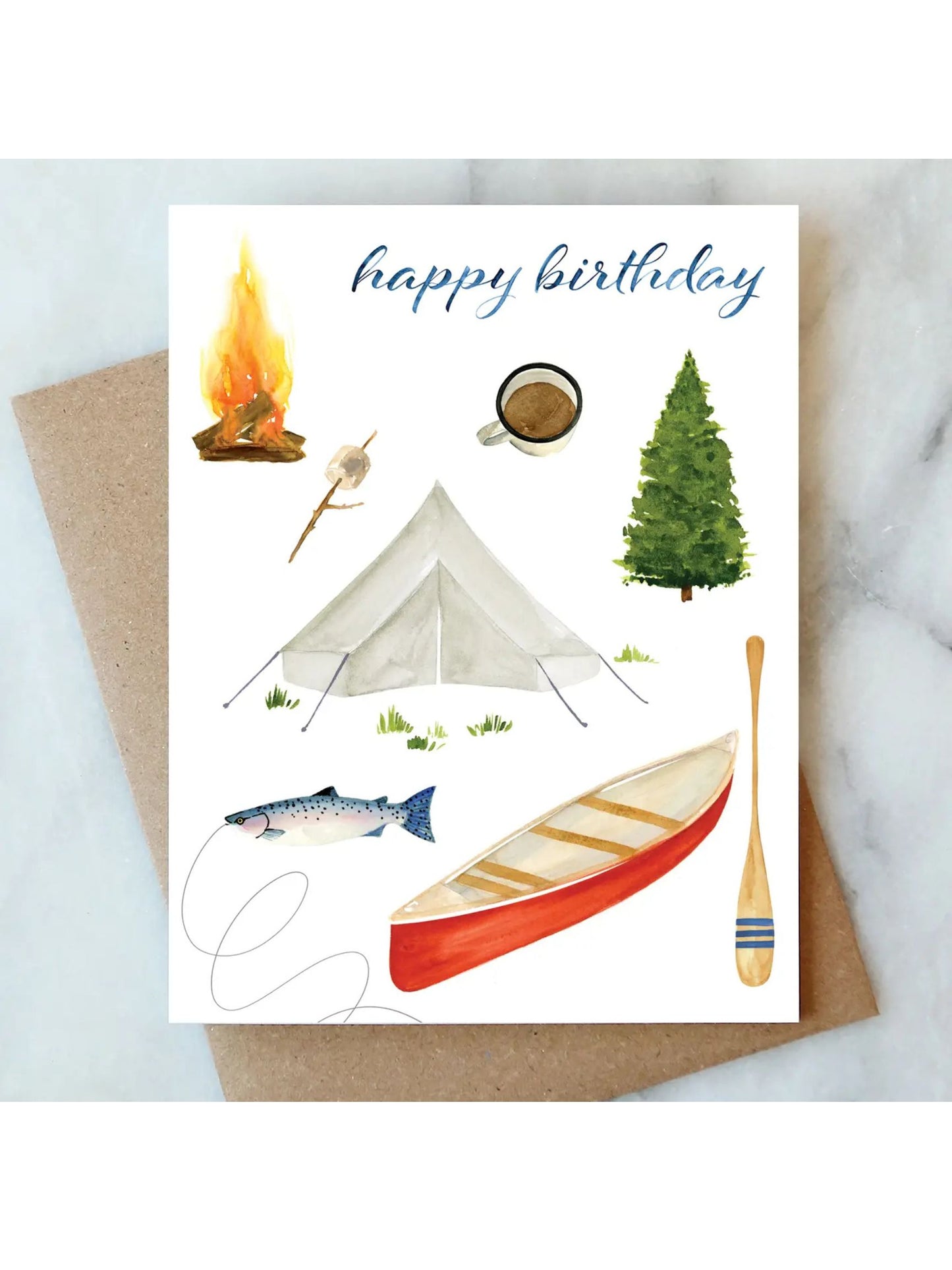 Camping Birthday Card