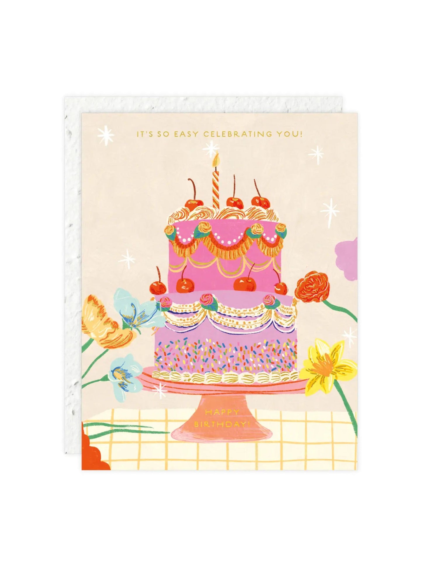 Cherry Cake - Birthday Card