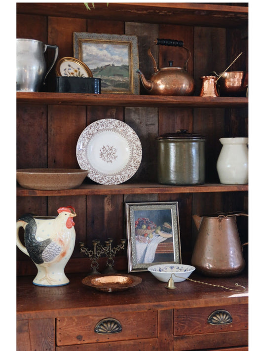 Vintage Floral Plate