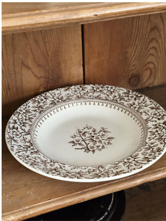 Vintage Floral Plate