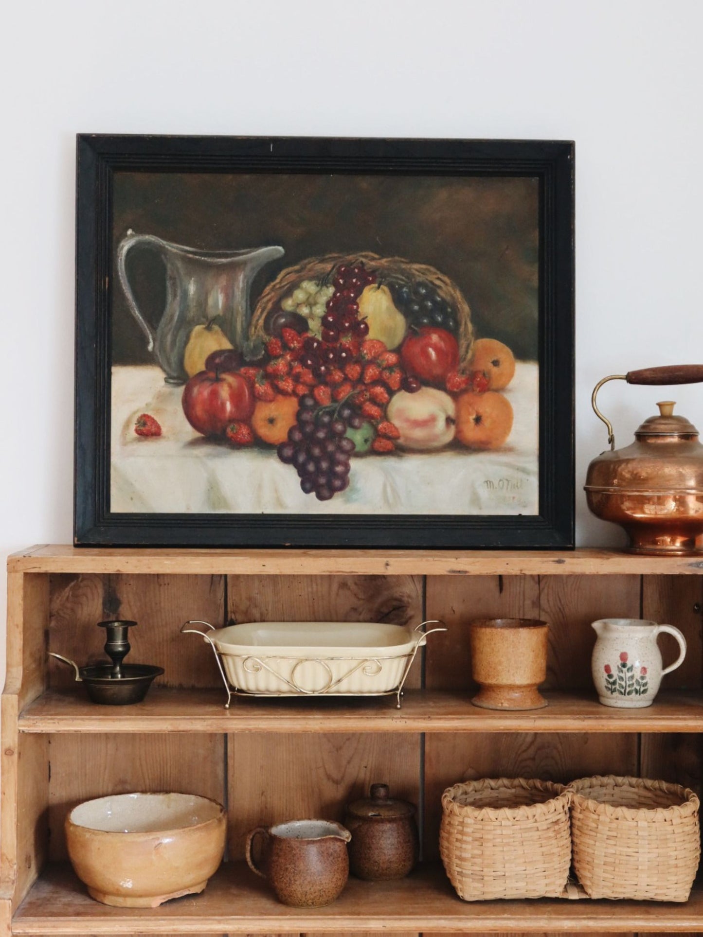 Vintage Fruit Still Painting - Pick Up Only