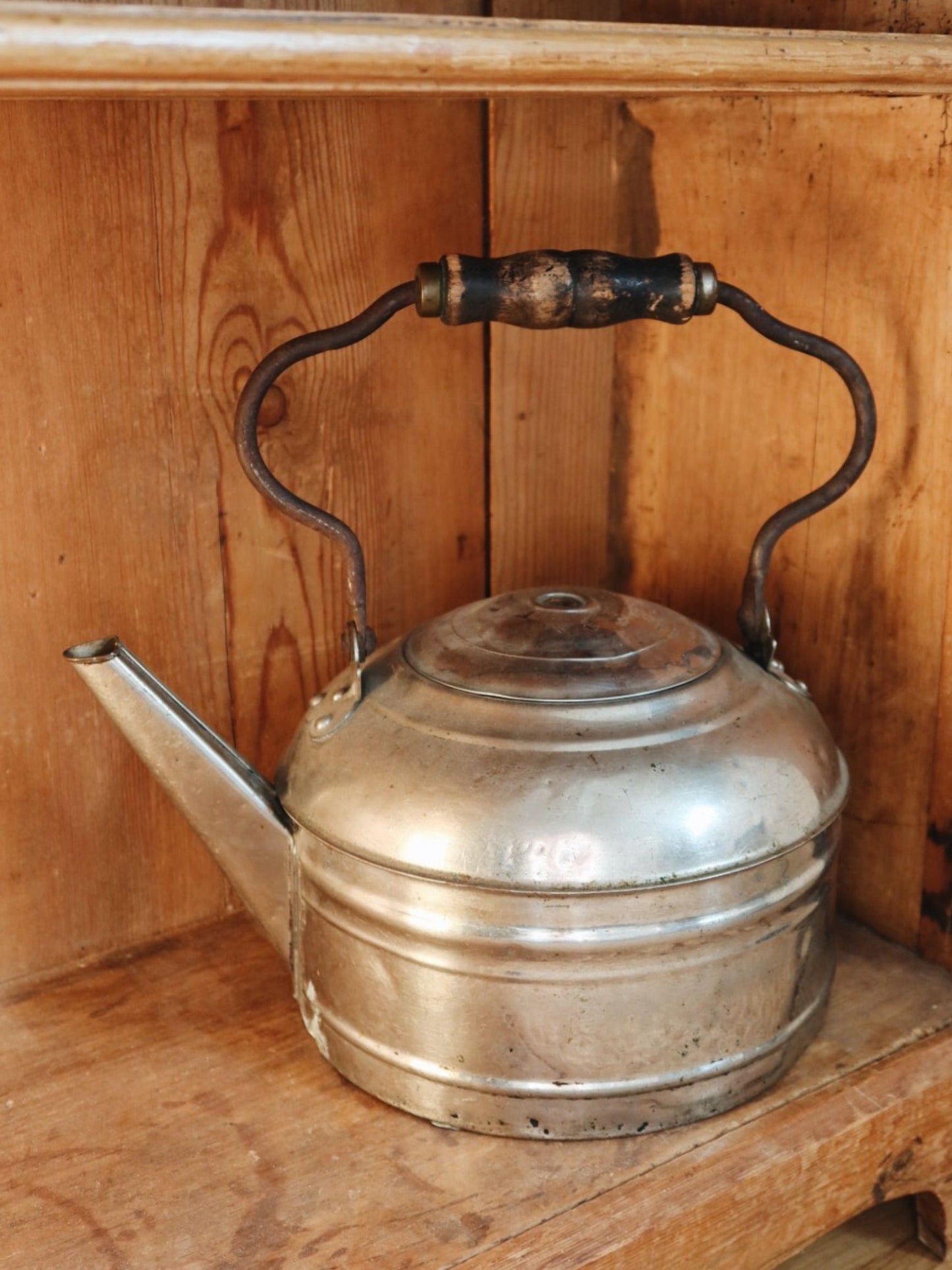 Vintage Stainless Steel Teapot